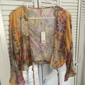 Spel Blue Skies Wrap Top